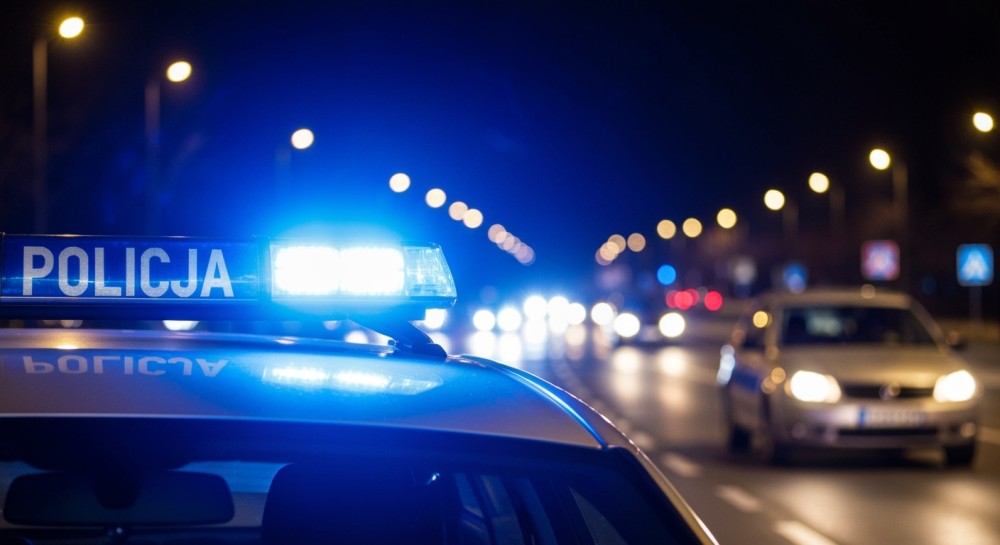 Mężczyzna z fałszywymi tablicami i narkotykami w rękach policji